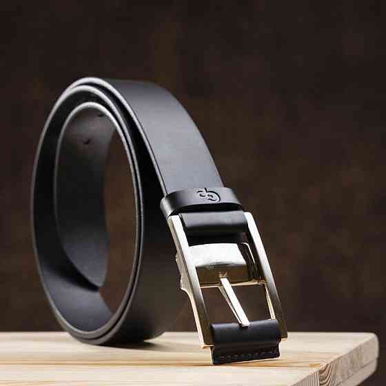 Стильний ремінь під штани GRANDE PELLE 00869 Чорний Київ