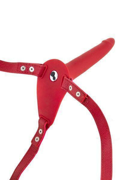 Страпон с вибрацией Fetish Tentation Vibrating Strap-On with Dildo Red Sex Aura Киев - изображение 3