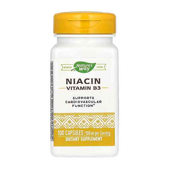 Ніацин Nature's Way Niacin 100 mg - 100 caps Луцьк