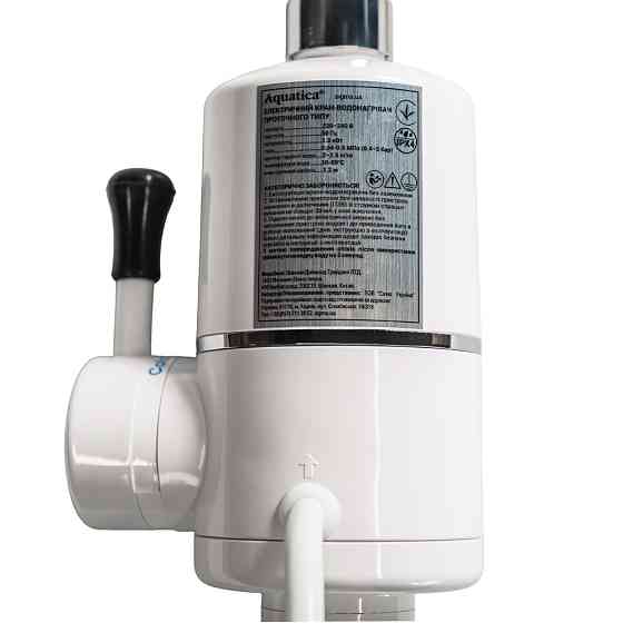 AQUATICA Кран-водонагреватель проточный s96 3.3кВт для кухни излив ухо на гайке с дисплеем и те Коломия