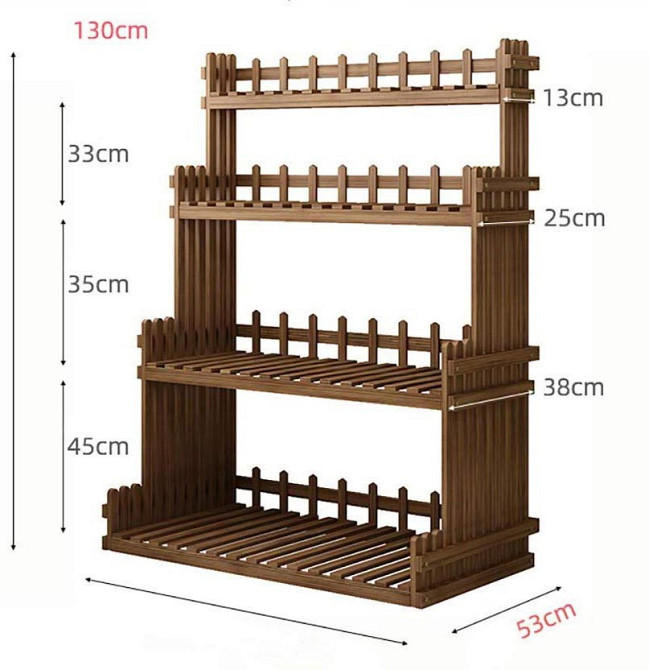 Підставка для квітів "Албуфейра 80" на коліщатках капучино Миколаїв - фото 3