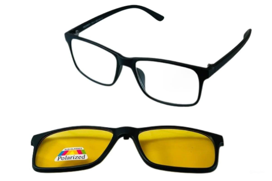 Окуляри для зору з накладкою для водіння антифари 2в1 Bono -1.5 Луцьк