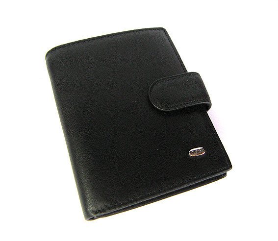Гаманець чоловічий зі шкіри чорний Dr. Bond Київ - фото 1
