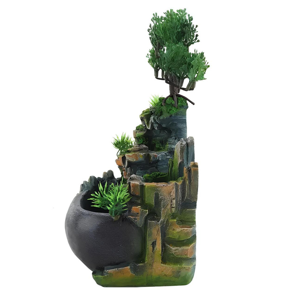 Настільний водоспад Бонсай Фен Шуй RESTEQ з підсвічуванням та парогенератором для дому релаксу та інтер'єру Київ - фото 6