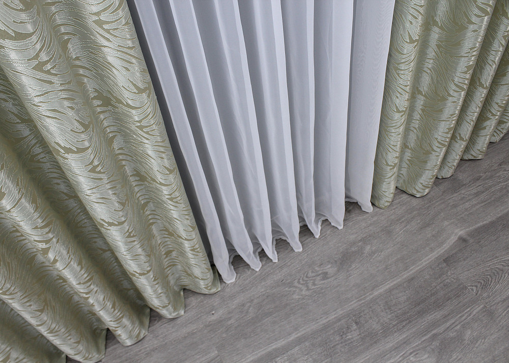 Шторная ткань жаккард 