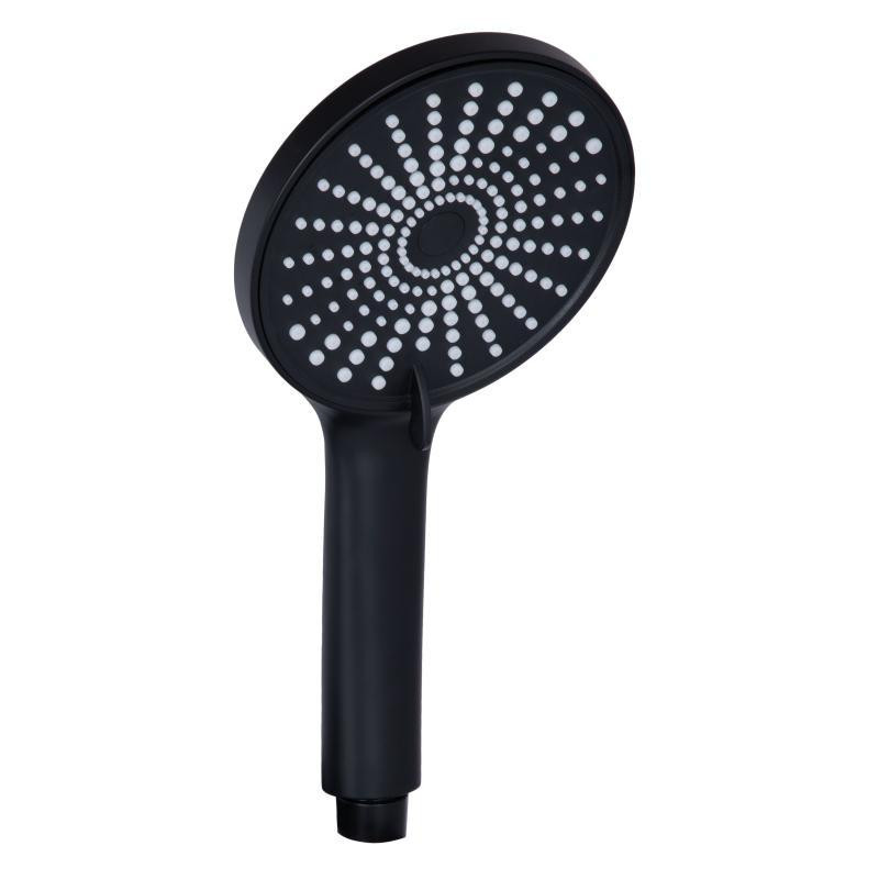 Смеситель для ванны с поворотным изливом, c душевым гарнитуром Qtap Jay QTJAY260BLM45548 Black Matt Харьков - изображение 6