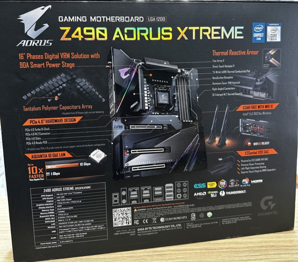 Материнська плата: Aorus Z490 Xtreme LGA 1200+ операційка. Київ - фото 2