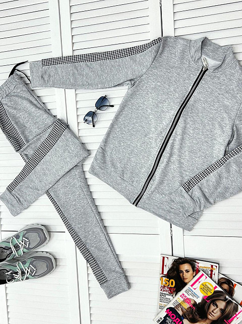 Спортивный женский костюм Leon 42-44, Серый Киев - изображение 3