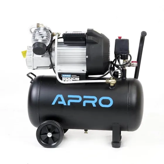Компресор APRO 850178 повітряний двохциліндровий, 2.2 кВт, 416л/хв, 8 бар, 50л Коломыя