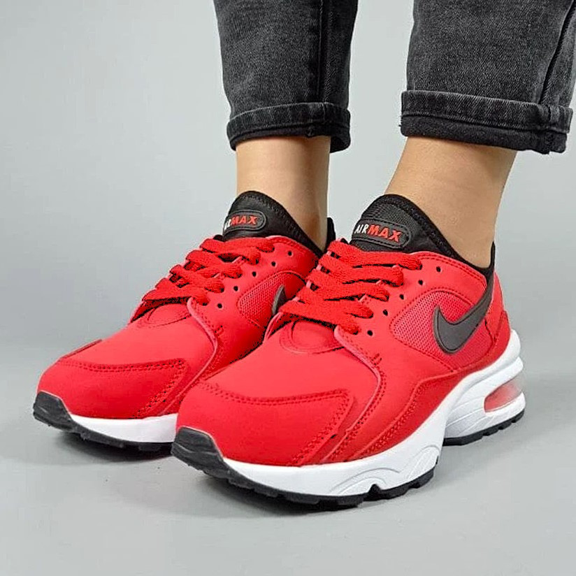 Чоловічі Червоні Термо Кросівки Nike Air Max Шкіряні Найк Єврозима (розміри: 41,42,43,44,45) Відео Огляд Дніпро - фото 7