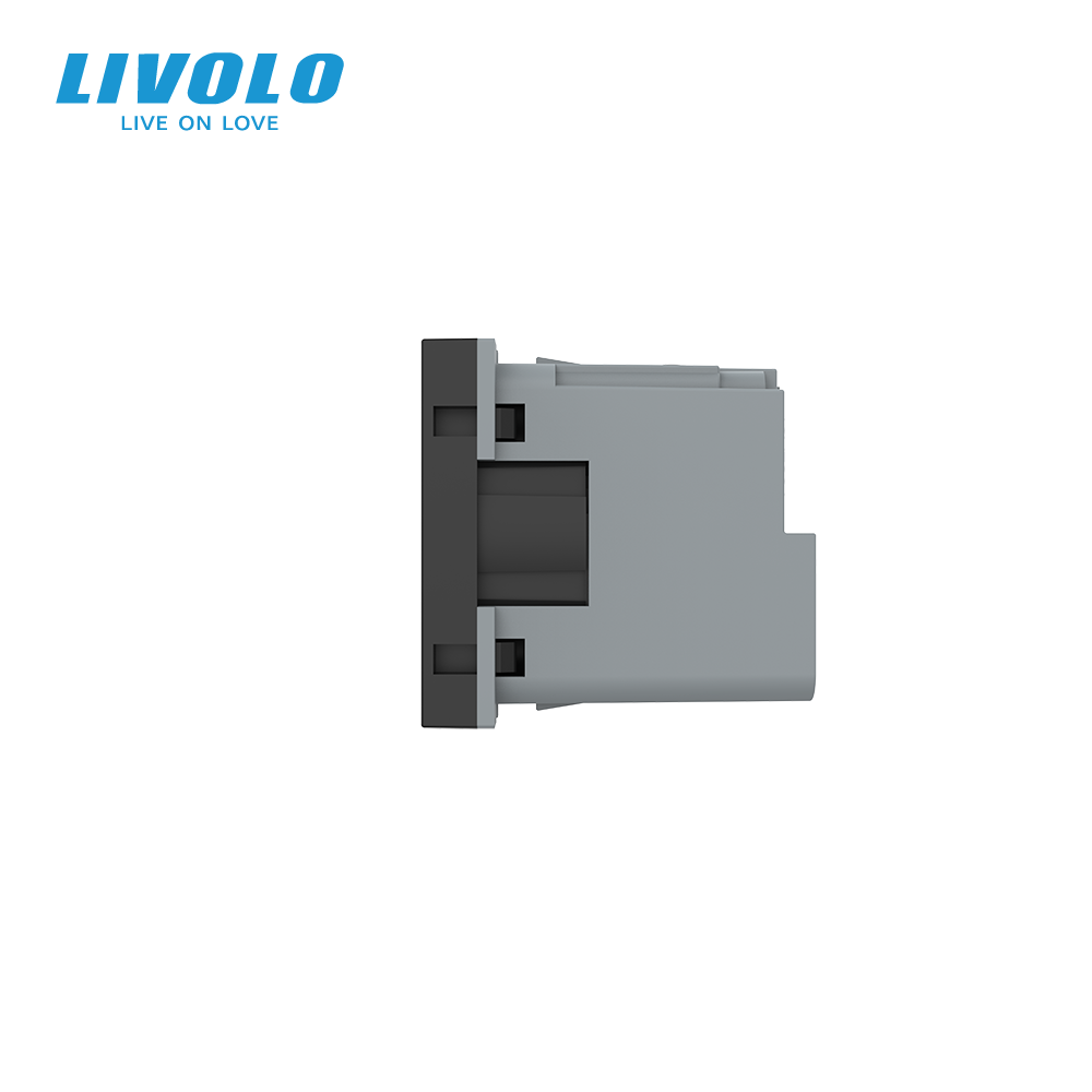 Розумна розетка LIVOLO чорна з заземленням, шторки, керування зі смартфона, Alexa, Google Home, 16А 230В, модуль (VL-FCTC16AZ2-2BP) Коломыя - изображение 4