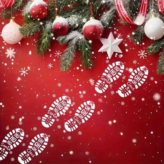 Набір трафаретів «Різдвяний чобіток Santa Claus» – 2 шт Київ