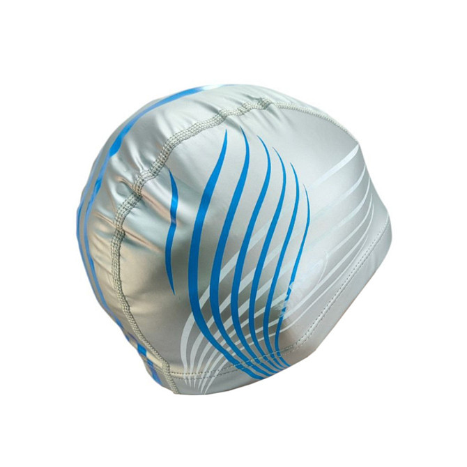 Шапочка для плавання тканинна SNS GRASS PU-H1 Вишнёвое - изображение 2