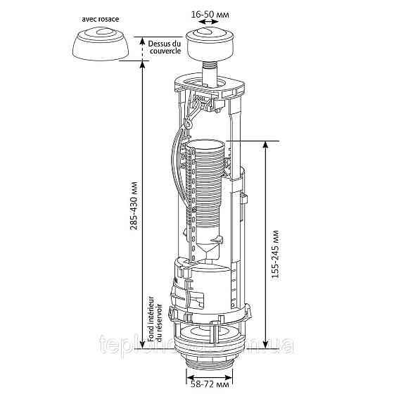 Сливной механизм SIAMP 49-OPTIMA Double Flash Черновцы