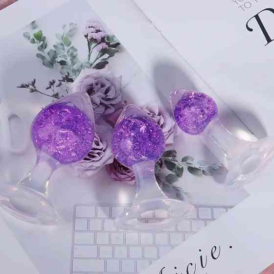 Анальная пробка Liebe Seele Heart-shaped Crystal Anal Plug - Purple Medium Sex Aura Киев