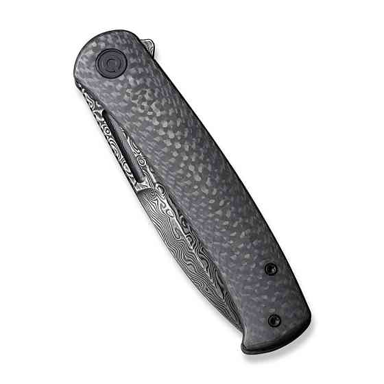 Ніж складаний туристичний Civivi Caetus Flipper, (8.8 см) Damascus / Carbon Fiber Київ