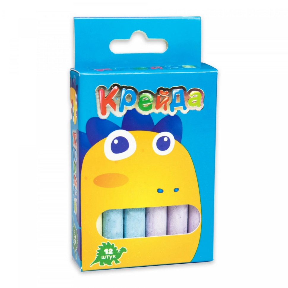 Крейда Маленька кругла Strateg 50121 різнокольорова 12 шт Вінниця - фото 1