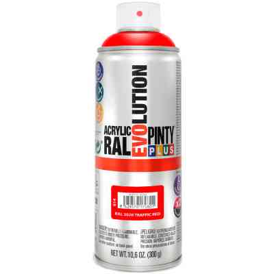 Краска-аэрозоль Pintyplus на водной основе Evolution Ral 3020 Красный 400 мл (8429576170801) Винница