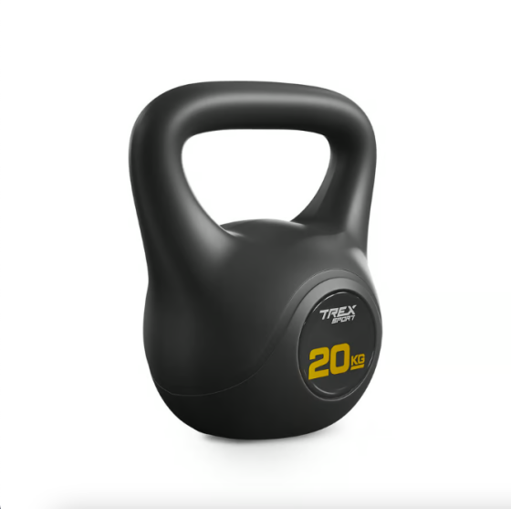 Гиря вінілова 20кг Trex Sport TX-020CKB чорний Київ
