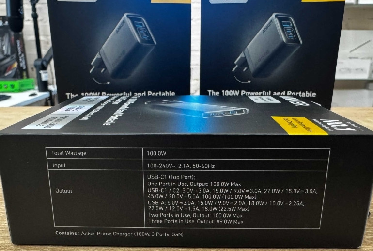 Зарядний пристрій Anker Prime Charger 100W GaN. Харків - фото 1