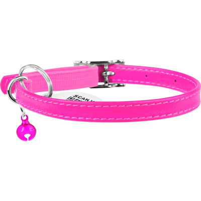 Ошейник для животных WAUDOG Glamour с QR паспортом Д 17-20 см розовый (32757) Винница - изображение 2