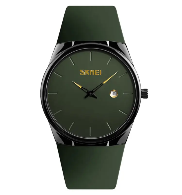 Наручний кварцовий годинник Skmei 1509 Зелений Київ - фото 2