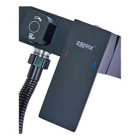 Змішувач для ванни Zerix KUB-008 (Euro) Black з нерж. сталі SUS304 (кол. чорний) (ZX4851) Київ