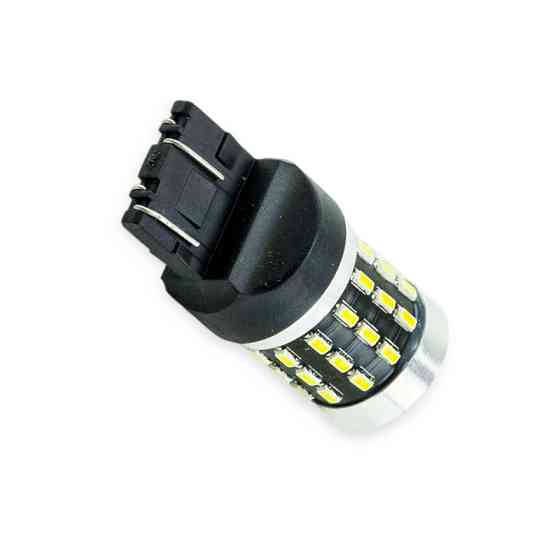 Автолампа БЦ 12-21 5 белая 54 SMD 4014 линза драйвер 640Lm светодиодная Мукачево