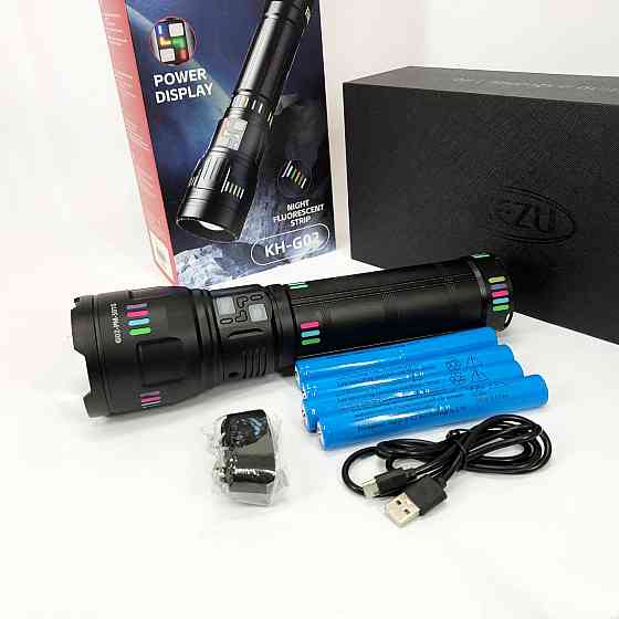 Ручной фонарик cob G02-PM60-TG, Ручной светильник с мощным лучом Фонарь металлический XI-15 Львов