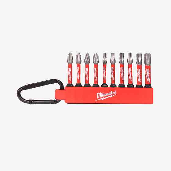 Набор бит SHOCKWAVE MILWAUKEE, на карабине, (10шт) №1 Одесса