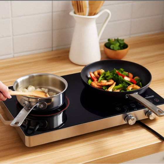 Інфрачервона плита 2000W,дві комфорки,CB-1332 SBR Київ