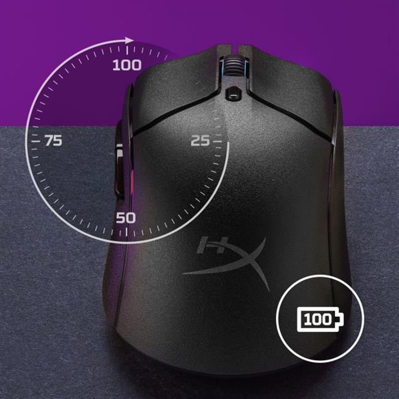 Миша бездротова HyperX Pulsefire Haste 2 WL Black (6N0B0AA) Чорний Харків - фото 5