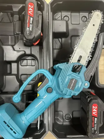 Мини пила (24В​​​​​​​, 5,0 Ач) Веткорез компактная и лёгка цепная пила аккумуляторная Коломия