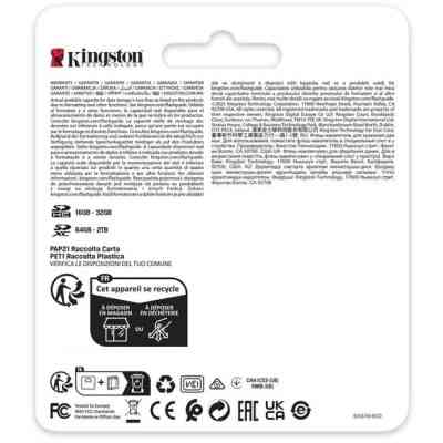 Карта памяти Kingston 512GB SDXC class 10 UHS-II U3 Canvas React Plus (SDR2V6/512GB) Винница