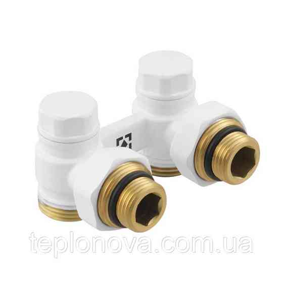 Узел нижнего подключения радиатора (50мм) с термоголовкой угловой Raftec DAHU11-W 1/2