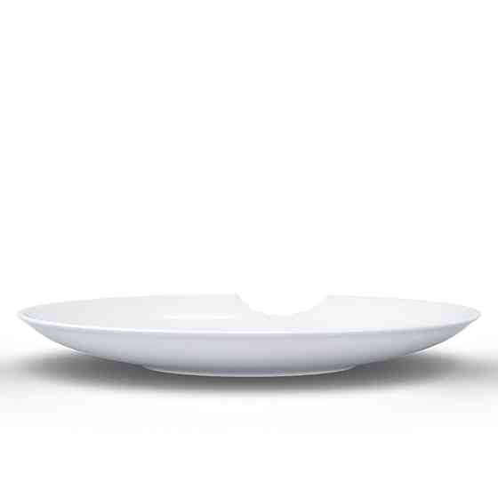 Набір із двох надкушених глибоких тарілок Tassen, 24 см, фарфор Рівне