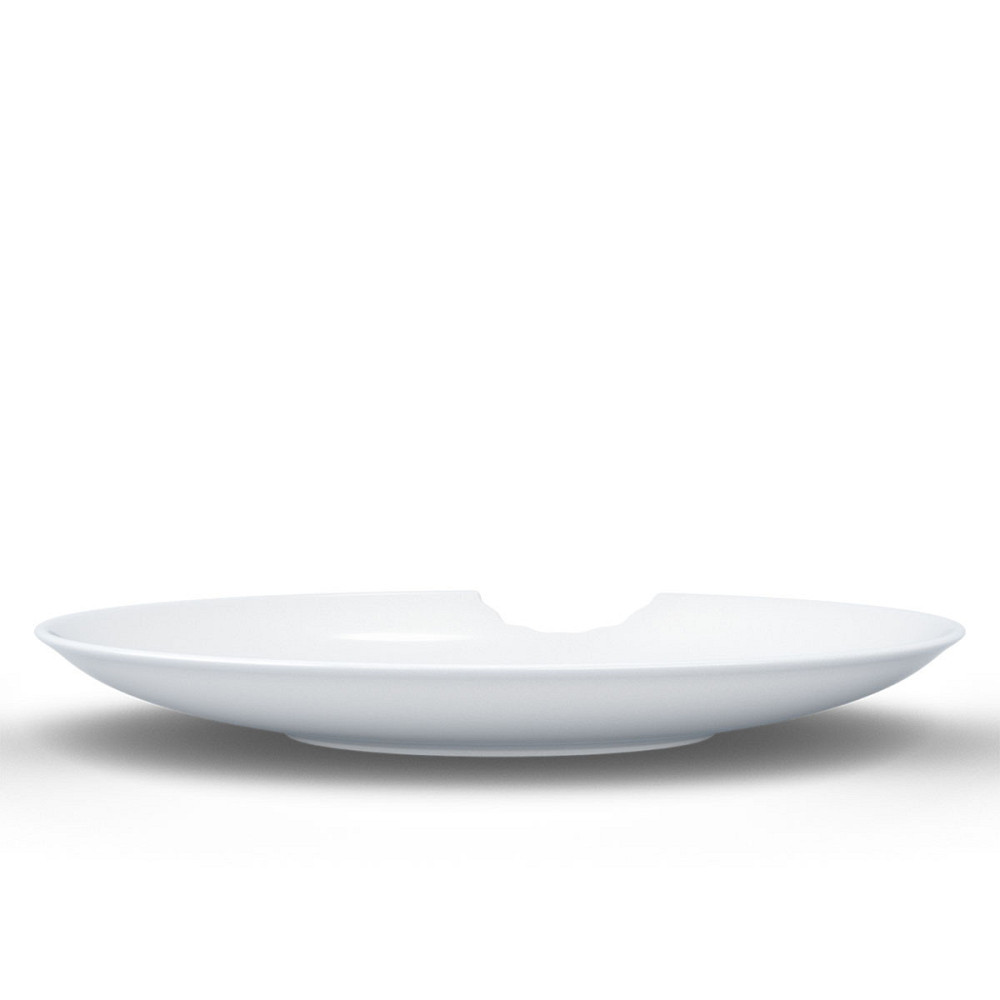 Набір із двох надкушених глибоких тарілок Tassen, 24 см, фарфор Рівне - фото 3