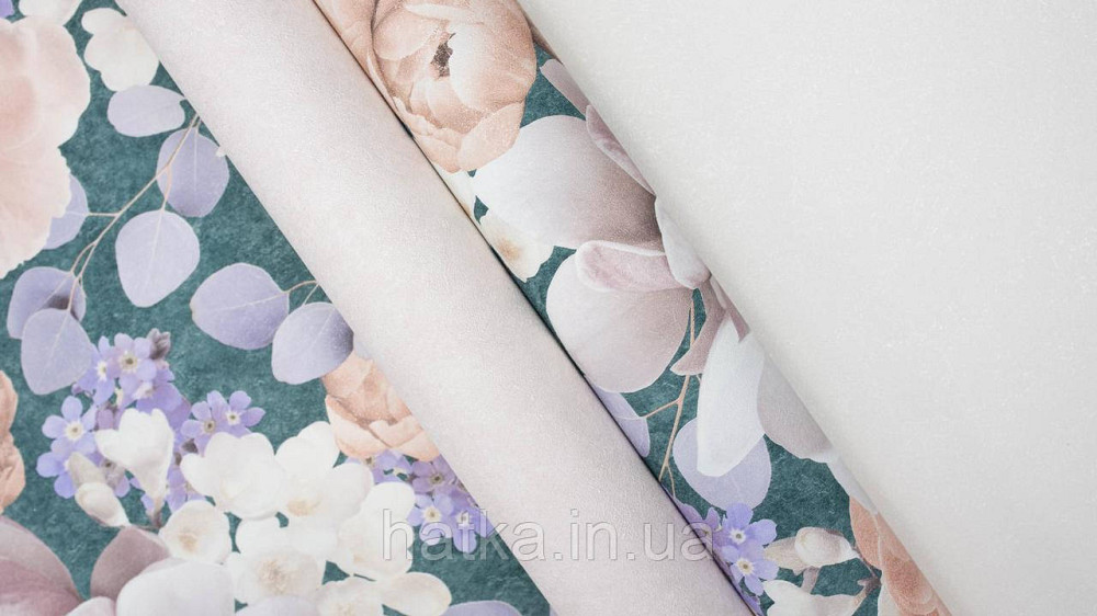 Обои виниловые на флизелине горячего тиснения Sintra Atmosphere цветы розы розовые беж сирень зеленые 512258 Киев - изображение 8