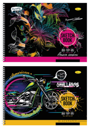 Скетчбук А4/24 арк. на спіралі 