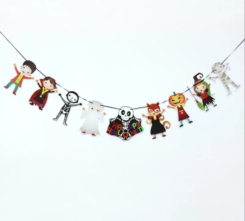 Гірлянда для Хелловіну декор 280 см різнобарвний Київ - фото 1