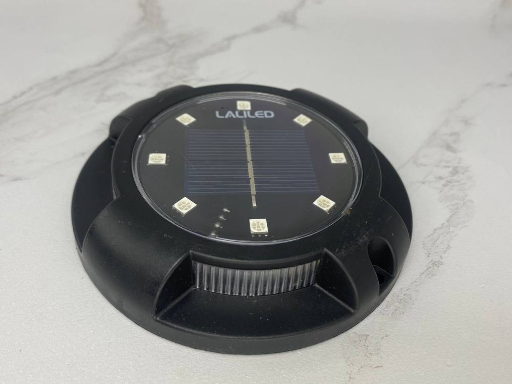 Б/у Уличный грунтовый светильник на солнечной батарее Laliled Disk Lights A19 6 LED IP65 Теплый белоснежный свет Киев - изображение 3