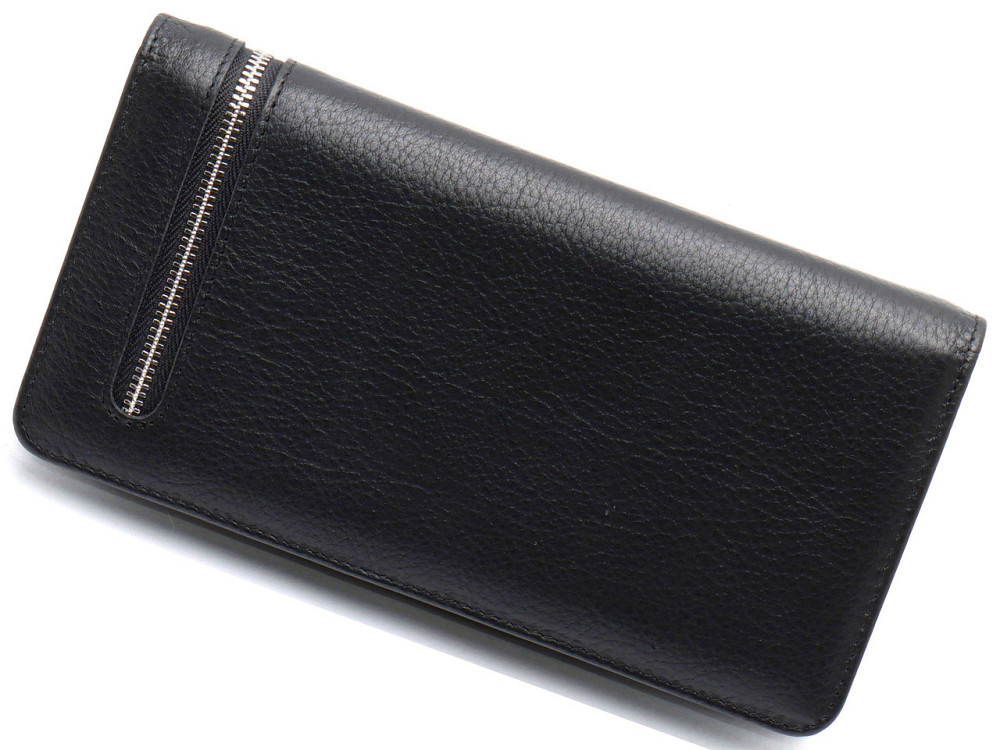 Чорний багатофункціональний чоловічий гаманець з натуральної шкіри МС291 Київ - фото 13