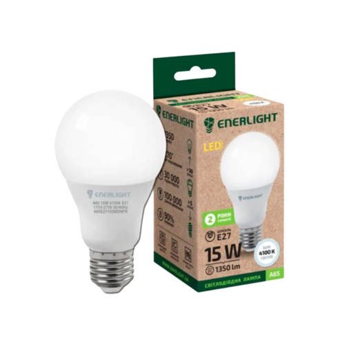 Лампа A65 15W E27 4100К LED Enerlight Житомир