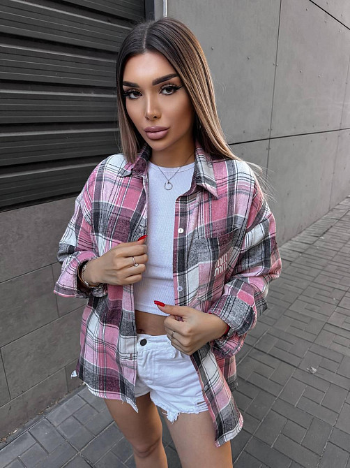 Жіноча сорочка в клітинку ( з накатом) Одеса - фото 2