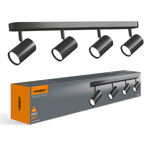 LED Світильник під лампу 4*GU10 накладний поворотний VL-SPF05B-WPB Videx Житомир - фото 1