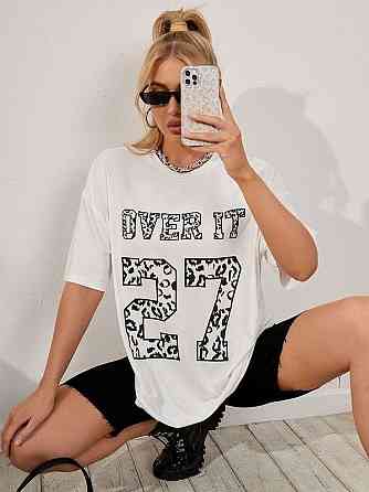 Футболка женская с принтом  44 Белая 2634324732 Днепр