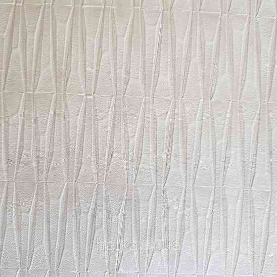 Шпалери вінілові на флізелін Rasch Factory 0.53х10,05 геометрія ромби смуги структурні молочні 428407 Київ