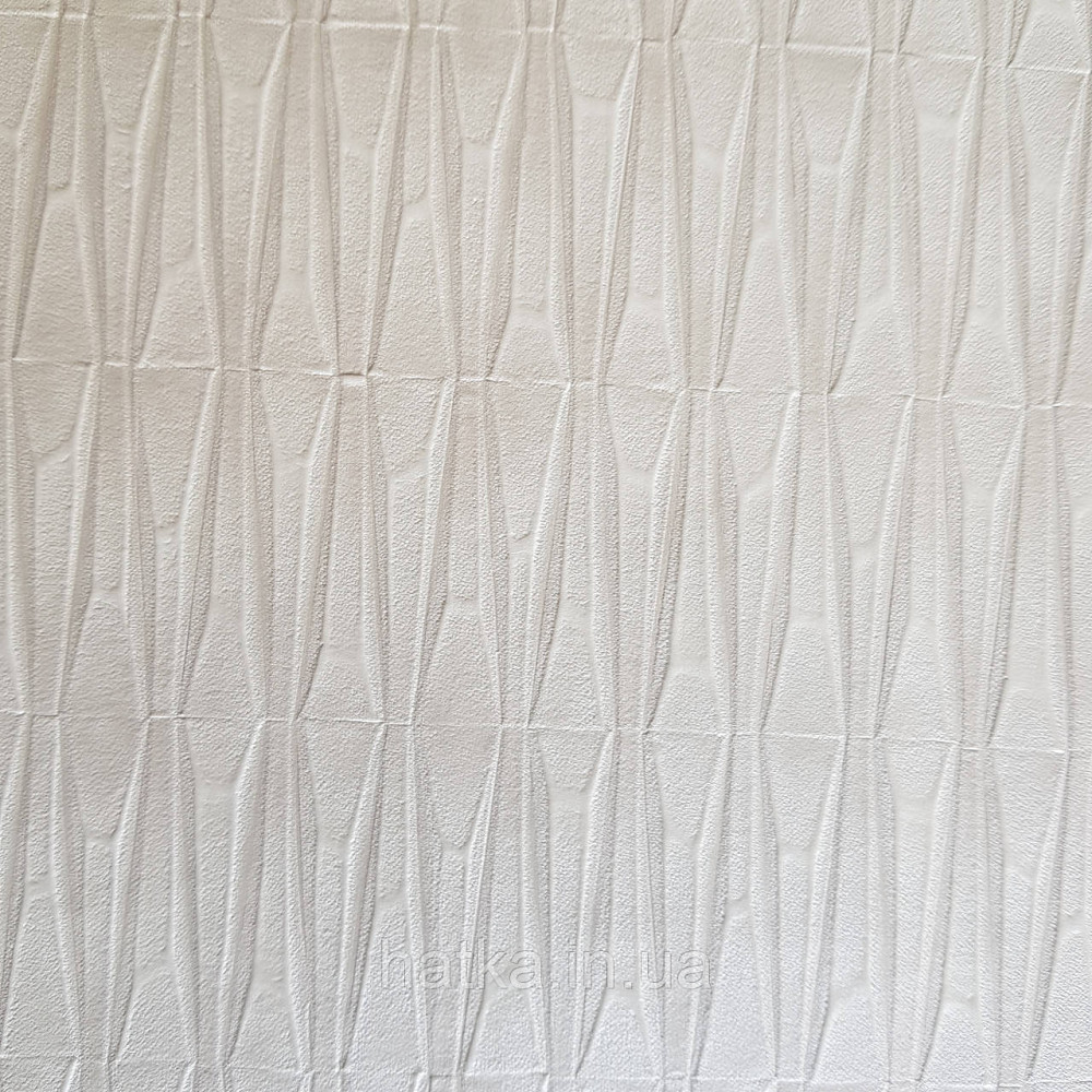 Шпалери вінілові на флізелін Rasch Factory 0.53х10,05 геометрія ромби смуги структурні молочні 428407 Київ - фото 1