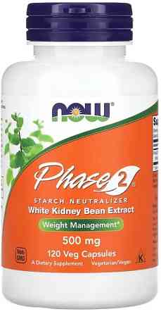 Белая Фасоль Фаза 2 Now Foods Phase-2 500 mg 120 vcaps Киев