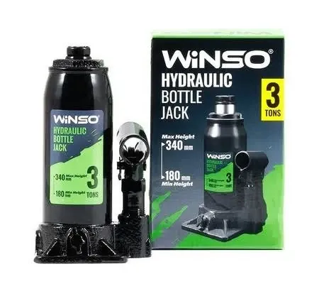 Домкрат гідравлічний телескопічний WINSO 3 т, 180–340 мм (170300) Ковель